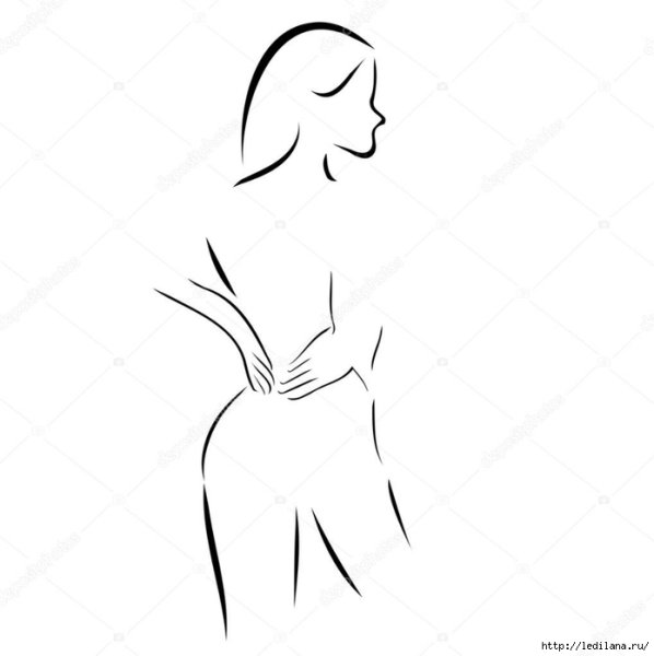 Силуэт со спины