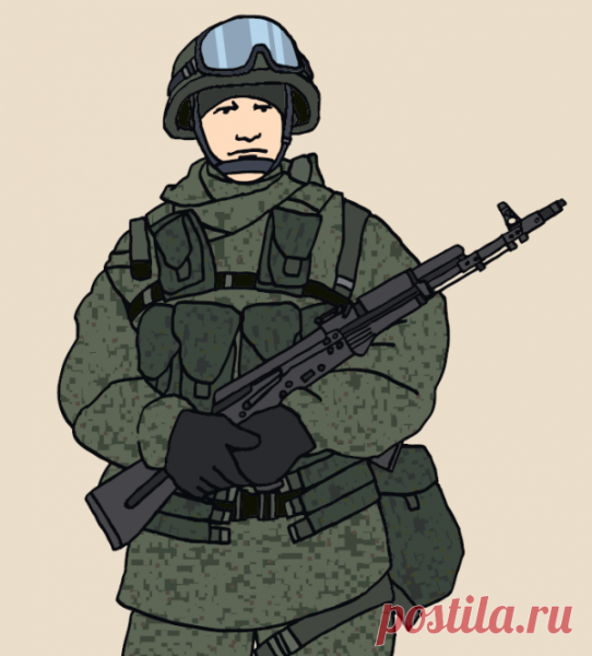 Нарисовать военного