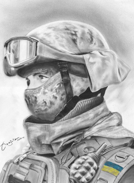 Рисовать спецназовца