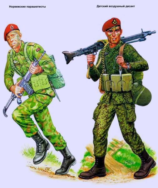 Солдаты разных войск