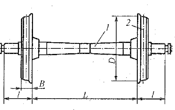 Чертеж колесной базы грузового вагона