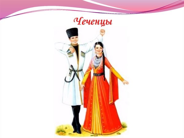 Национальный костюм кабардинцев раскраска