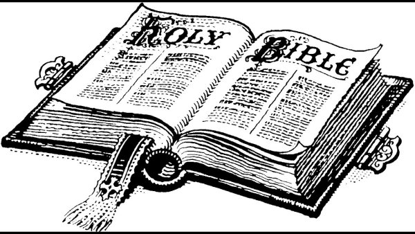 Библия с мультяшными иллюстрациями
