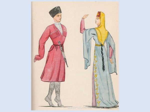 Национальные костюмы народов России осетины