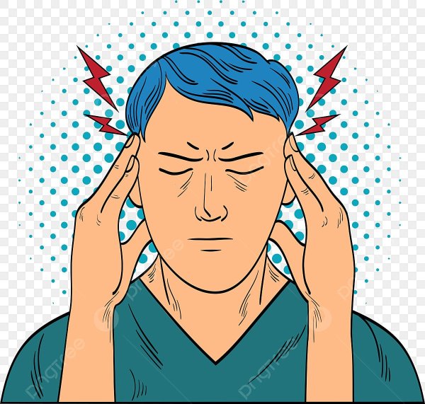 Болит голова вектор