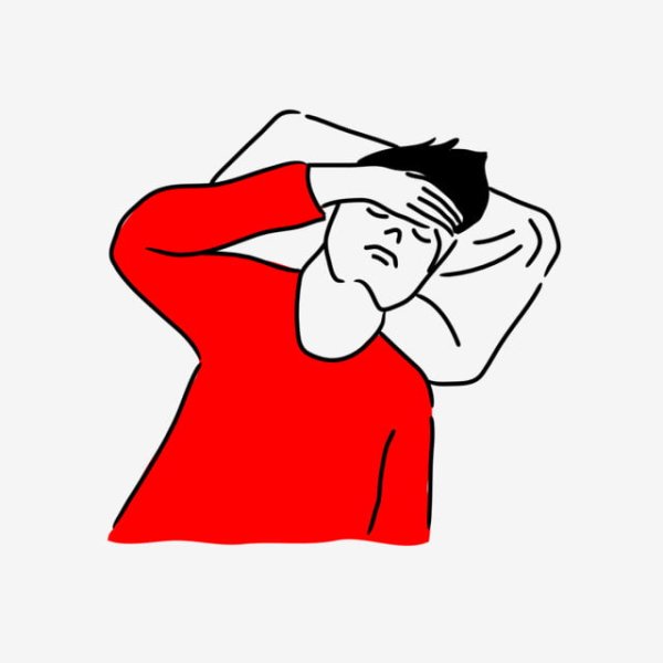 Человек с головной болью иллюстрации