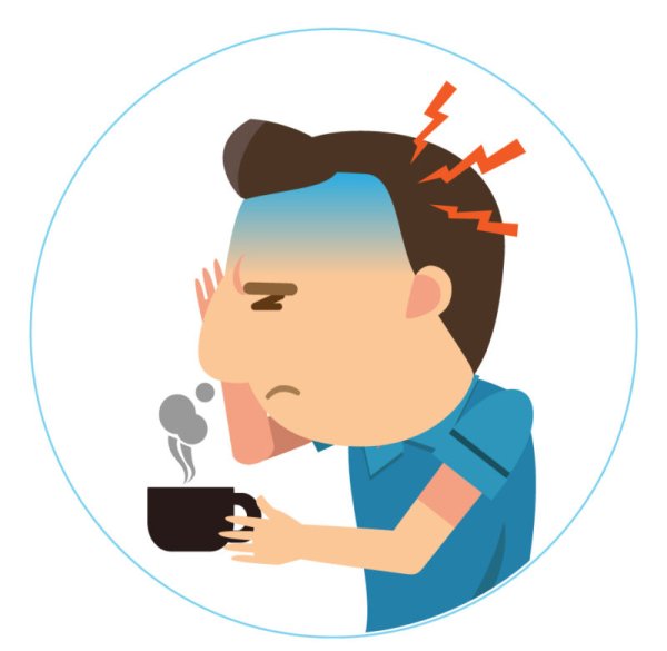 Болит голова иллюстрация