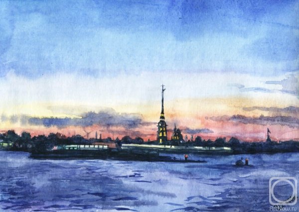 Канал Грибоедова Питера гуашью