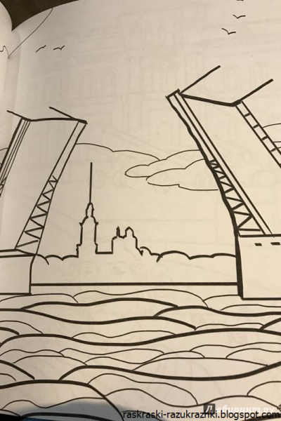 Петербург черно белый рисунок