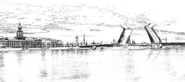 Нева рисунок