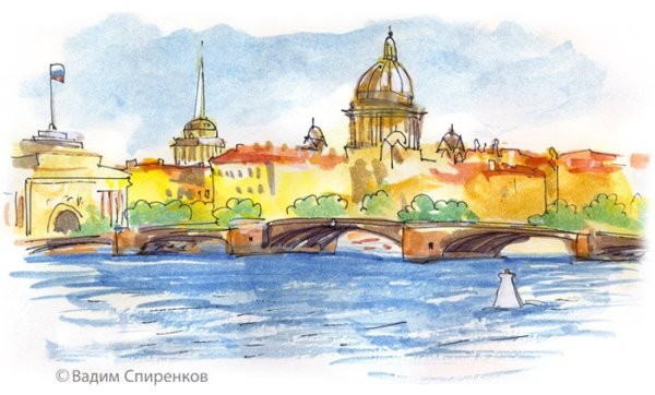 Санкт-Петербург рисунок детский