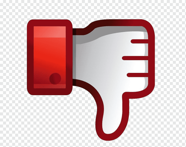 Дизлайк без фона