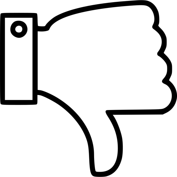 Дизлайк без фона