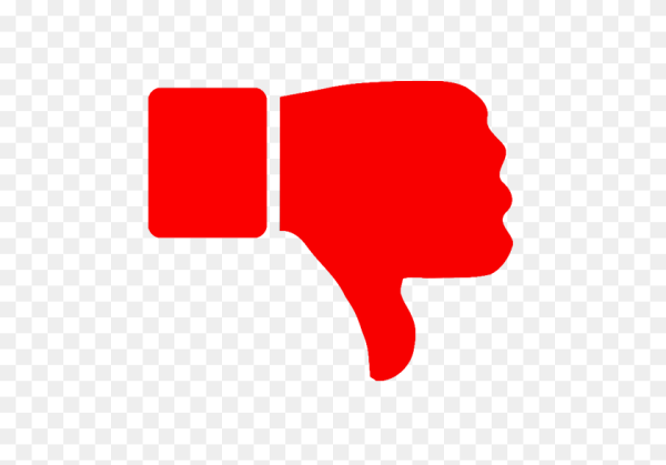 Красный дизлайк