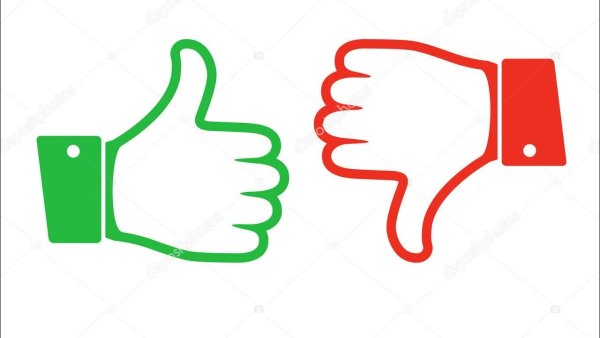 Палец вверх палец вниз