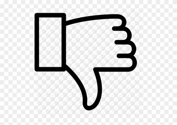 Пиктограмма палец вниз