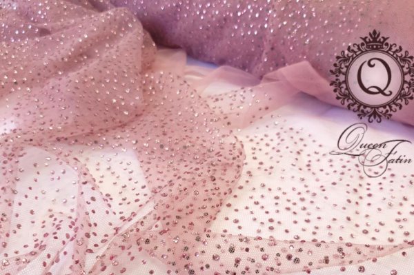 Шифон со стразами