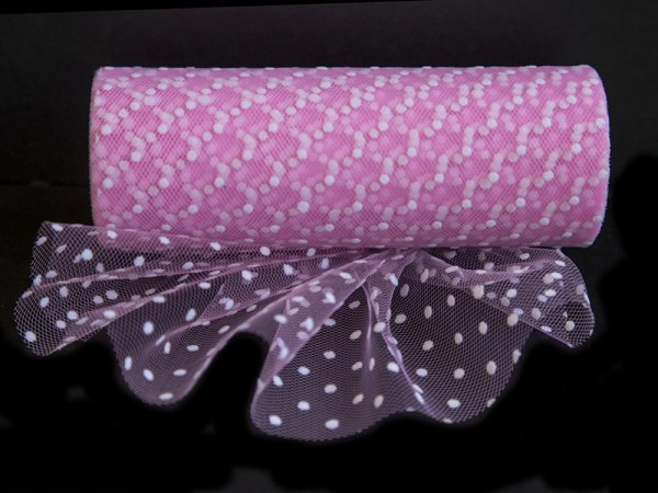 Фатин с пайетками белый