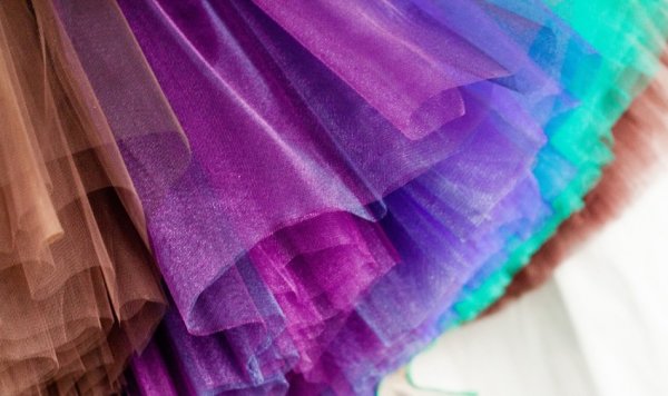 Фатин розовый