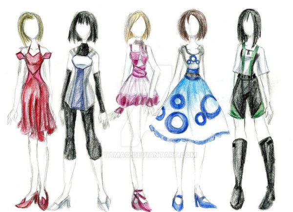 Эскиз одежды будущего