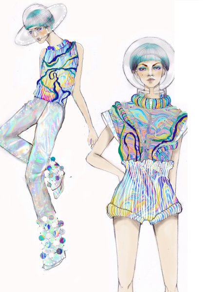 Эскизы костюмов спортивного стиля