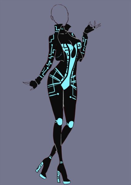 Эскизы фантастических нарядов