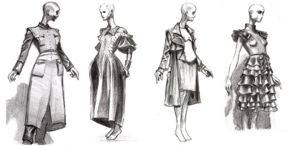 Коллекция одежды необычная эскизы