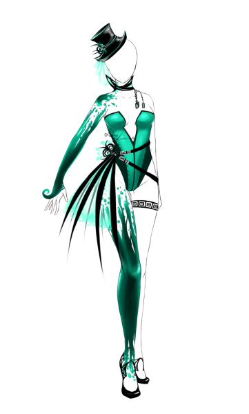 Наброски дизайнеров одежды