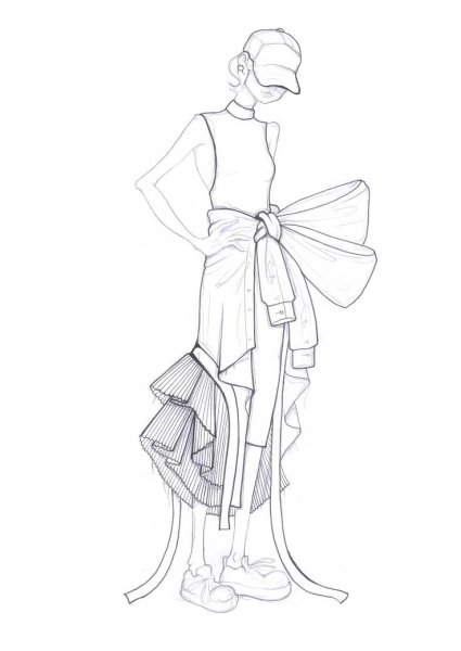 Эскиз одежды будущего