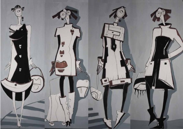 Фольклорный стиль одежды рисунок