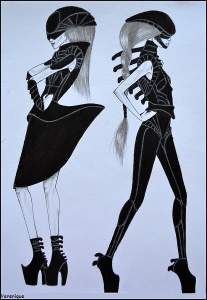 Эскиз одежды будущего