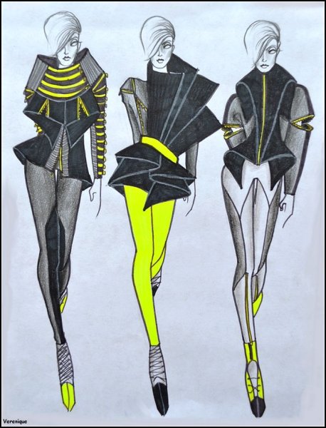 Александр Маккуин рисунки