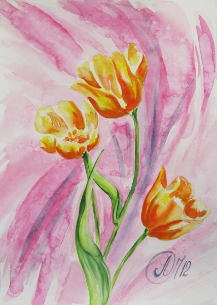 Рисование вальс цветов