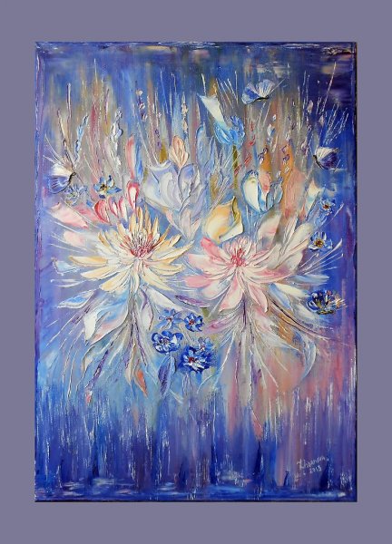 Фантастические цветы рисование