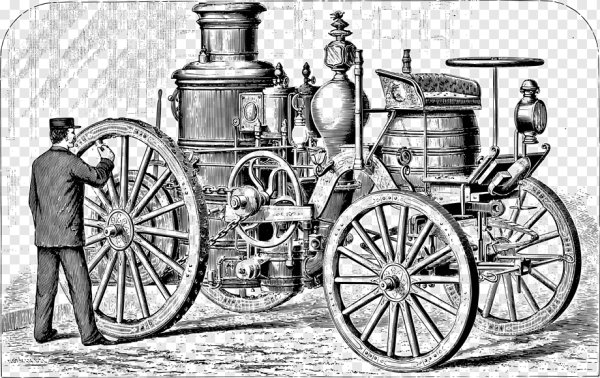 Машина на паровом двигателе рисунок