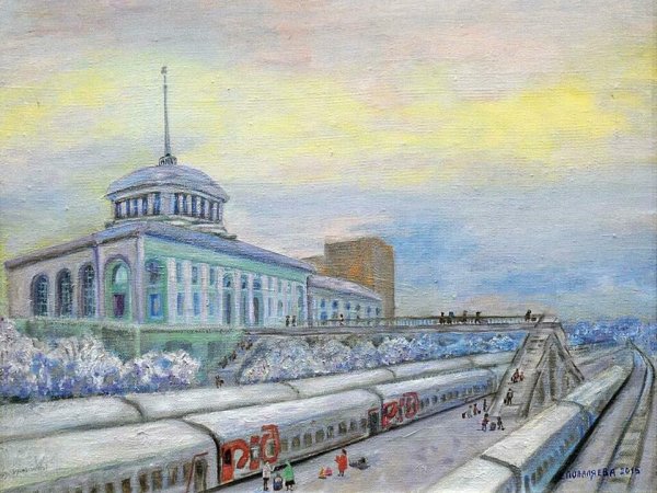 Картина Мурманск вокзал