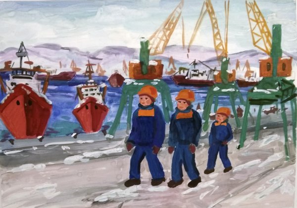 Мурманск детям морской порт