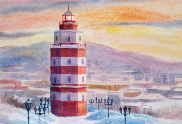 Маяк-мемориал в Мурманске