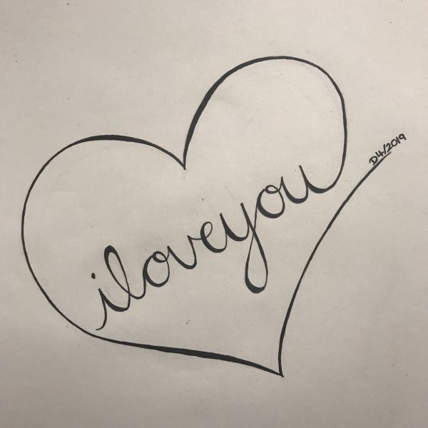 Легкие рисунки Лове