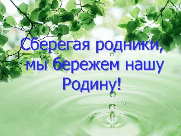 Берегите Родники
