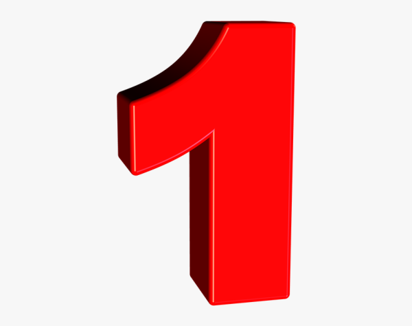 Красивая цифра 1