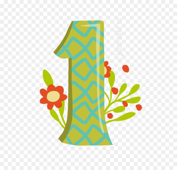 Цифра один красивая