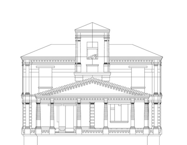 Колонны на фасаде план