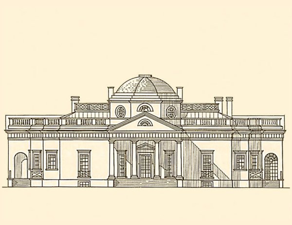 Набросок архитектурного сооружения для детей классицизм
