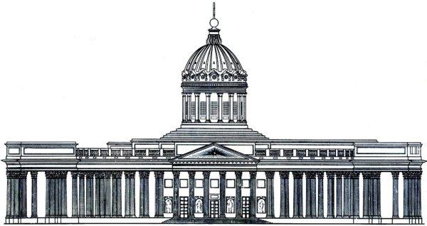 Казанский собор в Санкт-Петербурге фасад