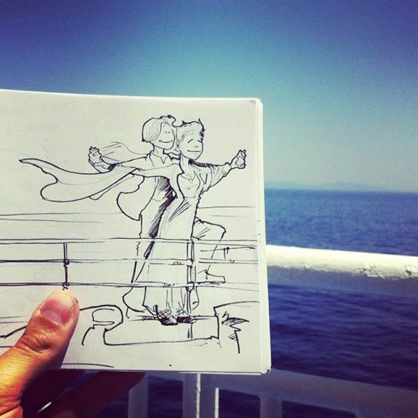 Рисунки в скетчбуке