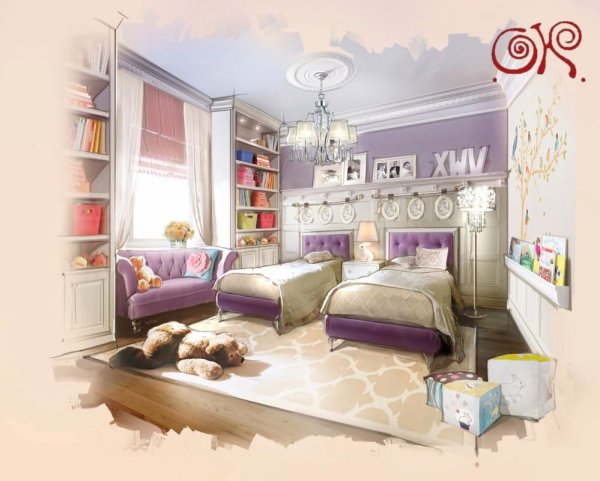 Детская комната рисунок