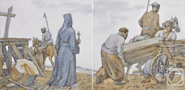 Иллюстрация к произведению Пушкина Полтава