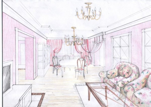 Детские рисунки в интерьере