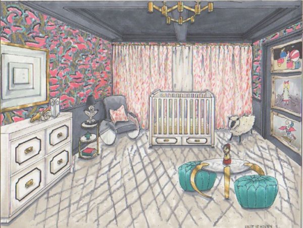 Нарисовать комнату девочки